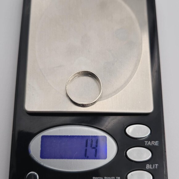 Size 6.5 Sterling Silver Small Rustic Elephants Ring A2173 - Picture 7 of 7